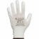 Перчатки защитные TOPFORT нейлоновые с п/у покрытием белые р. 9 (L)