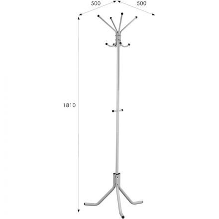 Вешалка МЕ_напольная Пико-3 (7938) белый Вешалка МЕ_напольная Пико-3 (7938) белый