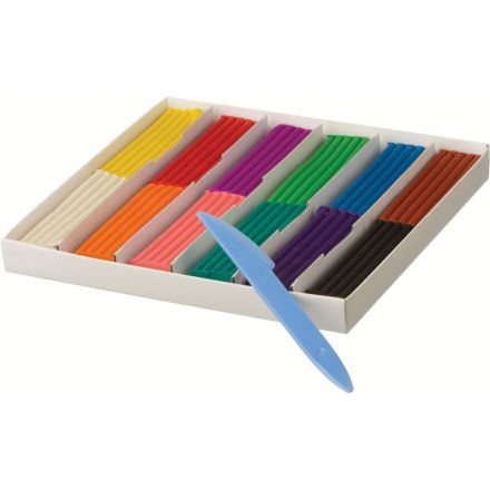 Пластилин классический Луч Классика 12 цветов 240 г со стеком