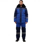 Костюм рабочий зимний з03-КПК вслк. с синим (р.60-62) 158-164