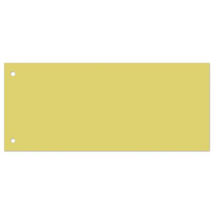 Разделители листов (полосы 240х105 мм) картонные, КОМПЛЕКТ 100 штук, желтые, BRAUBERG, 223972