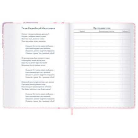 Дневник 1-11 класс 48 л., кожзам (твердая), застежка, BRAUBERG, "Аниме девочка", 107228