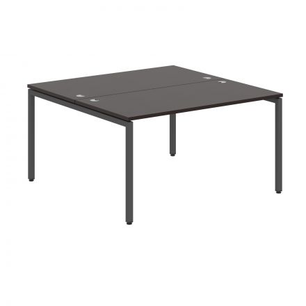 Стол 2-х местный XWST 1414 Легно темный/Антрацит 1400х1406х750 XTEN-S