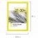 Рамка 21х30 см небьющаяся, багет 17,5 мм, пластик, BRAUBERG "Colorful", желтая, 391246