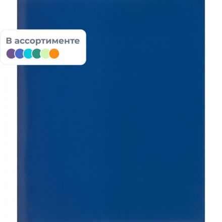 Тетрадь общая А5 96 листов в клетку на скрепке (обложка бумвинил, в ассортименте)