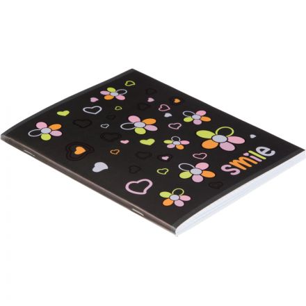 Тетрадь общая А5 96л №1School Smile,клет,скреп., ВД-лак