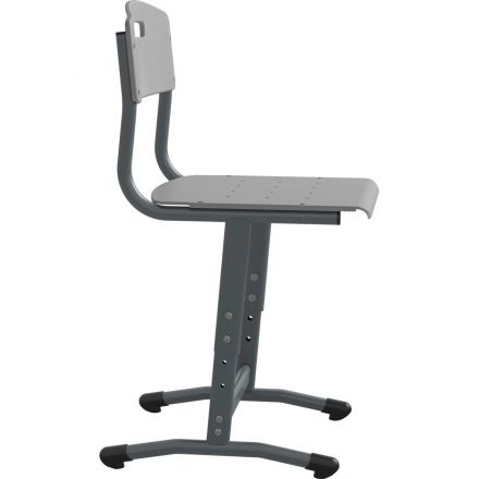 Стул ученический MET Универсал 3-5р.г. ПФ серый 7040/серый