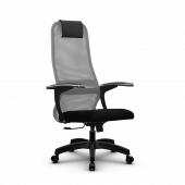 Кресло Метта SU-BM-8 светло-серое/черное Pl