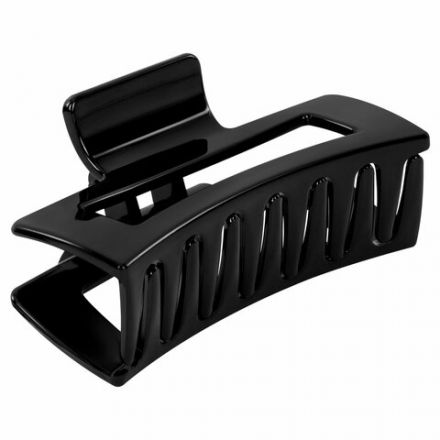 Краб для волос 8,5 см, глянцевый, чёрный, MONTE VITA (МОНТЕ ВИТА), 457000