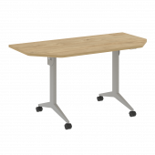 X-Pull Стол складной мобильный X.M-7.T1 Тиквуд светлый/Серый металл 1440*720*753 X-Pull Стол складной мобильный X.M-7.T1 Тиквуд светлый/Серый металл 1440*720*753