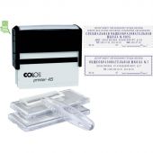 Штамп самонаборный Colop Printer 45-Set-F пластиковый 7/5 строк