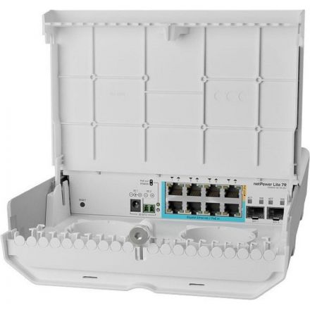 Коммутатор MikroTik netPower Lite 7R (CSS610-1GI-7R-2S+OUT) уличный Коммутатор MikroTik netPower Lite 7R (CSS610-1GI-7R-2S+OUT) уличный