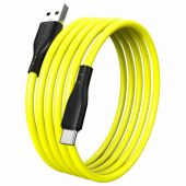 Кабель S21 USB – Type-C, 1 м, 3 А, SMARTBUY, для зарядки и передачи данных, желтый, 93409, iK-3112-S21by