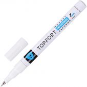 Маркер лаковый TOPFORT Industrial 1 мм белый