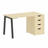 Home Office Стол письменный VR.SP-3-138.4.A Клён/Антрацит металл 1380*720*750