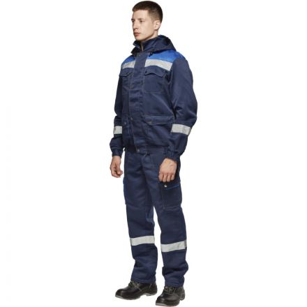 Костюм рабочий летний муж.Антей СОП син/вас (КПК) 52-54 (104-108)/182-188