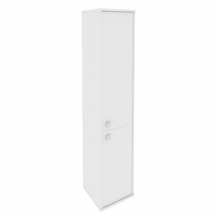 Style Шкаф высокий узкий правый Л.СУ-1.3 (R) Белый 412*410*1980