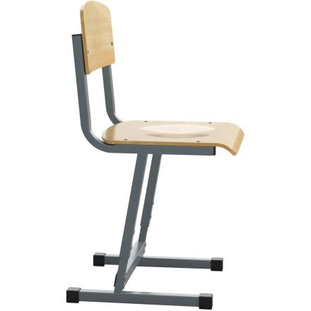 Стул ученический MET_Комус Мебель 5-7р.г. (4-6р.г) серый НОВ