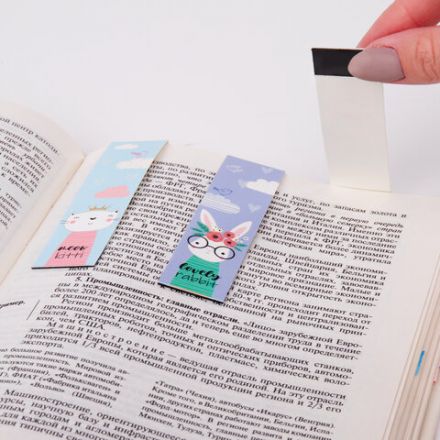 Закладки для книг с магнитом FUNNY ANIMALS, набор 6 шт., блестки, 25x196 мм, ЮНЛАНДИЯ, 113444 Закладки для книг с магнитом FUNNY ANIMALS, набор 6 шт., блестки, 25x196 мм, ЮНЛАНДИЯ, 113444