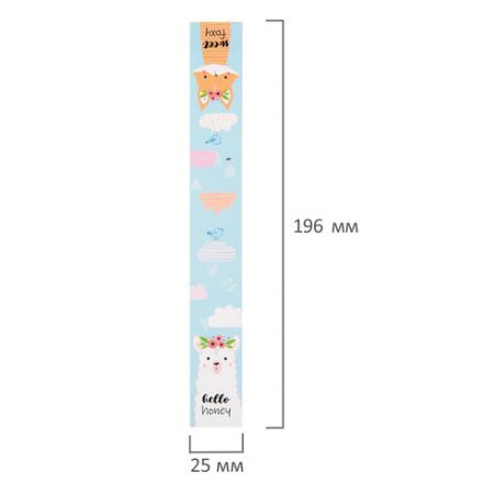 Закладки для книг с магнитом FUNNY ANIMALS, набор 6 шт., блестки, 25x196 мм, ЮНЛАНДИЯ, 113444 Закладки для книг с магнитом FUNNY ANIMALS, набор 6 шт., блестки, 25x196 мм, ЮНЛАНДИЯ, 113444