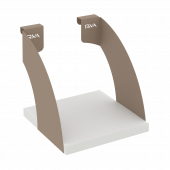 Навесные полки. Кронштейны+ЛДСП полка 200мм MAN-41-2 Белый бриллиант/Мокко металл 200*220*200