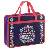 Папка с ручками А4 ArtSpace "Amazing", пластик, на молнии, 75мм Папка с ручками А4 ArtSpace "Amazing", пластик, на молнии, 75мм