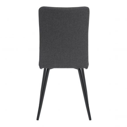 Стул обеденный La Rousse NEW, ткань рогожка, темно-серый, F68, 45x55x93 см