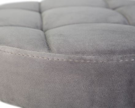 Набор 2 шт Табурет барный DOBRIN BRUNO BLACK, серый велюр (MJ9-75)