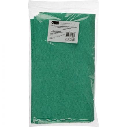 Салфетка хозяйственная микрополимер PVA/PU 35х40 310 г/м2 зеленый 5 шт/уп Салфетка хозяйственная микрополимер PVA/PU 35х40 310 г/м2 зеленый 5 шт/уп