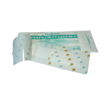 Пластырь-повязка неткан основа впит подушка 25x10см 50шт/уп LEIKO