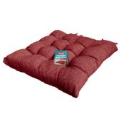 Подушка на стул "РОГОЖКА", 40x40 см, полиэстер, бордовая, PRIMILA (ПРИМИЛА) LUX, 700502