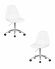Набор 2 шт Офисное кресло для персонала DOBRIN MONTY, белый