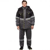 Куртка рабочая зимняя муж з43-КУ сер/черн (р.52-54) 194-200(серия З)