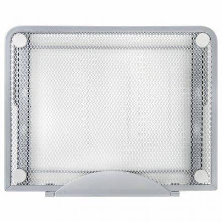 Подставка для книг, ноутбуков, планшетов BRAUBERG "Germanium", 240х195х20 мм, серебро, металл, 237984