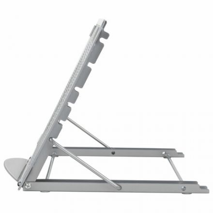 Подставка для книг, ноутбуков, планшетов BRAUBERG "Germanium", 240х195х20 мм, серебро, металл, 237984