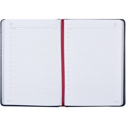 Ежедневник недатированный А5+, 136л,SIDNEY NEBRASKA, син,сер.обрез 3-128/12