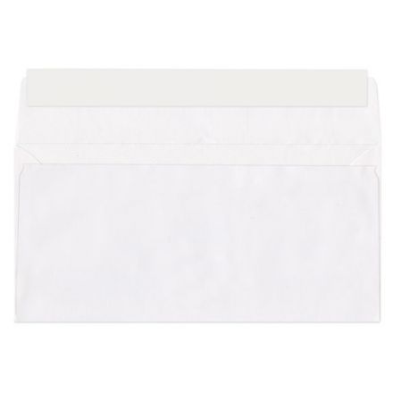 Конверты Е65 (110х220 мм), отрывная лента, 80 г/м2, КОМПЛЕКТ 1000 шт., 41623