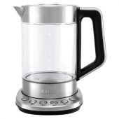 Чайник KITFORT КТ-622, 1,7 л, 2200 Вт, закрытый нагревательный элемент, ТЕРМОРЕГУЛЯТОР, заварник, стекло, серебро Чайник KITFORT КТ-622, 1,7 л, 2200 Вт, закрытый нагревательный элемент, ТЕРМОРЕГУЛЯТОР, заварник, стекло, серебро