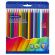 Карандаши цветные BRAUBERG, 24 цвета, цветной корпус, ПВХ-бокс, шестигранные, 182068