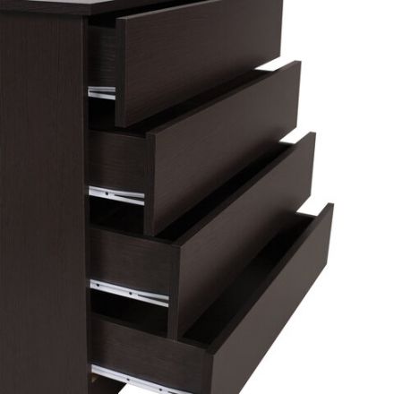 Комод BRABIX "Scandi CM-001", 750х330х730 мм, 4 ящика, ЛДСП, венге, 641902, ЦБ013659 -3