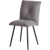 Стул Комус Мебель Flip велюр , 41х55х88, серый/черный Стул Комус Мебель Flip велюр , 41х55х88, серый/черный