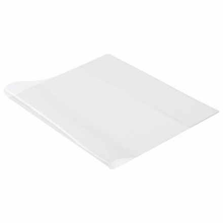 Обложка ПВХ для тетрадей и дневников, ПЛОТНАЯ, 110 мкм, 212х350 мм, прозрачная, 15.14