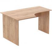 Стол эргономичный Easy LT Оптима левый 1350х880/590х740 Дуб крафт золотой