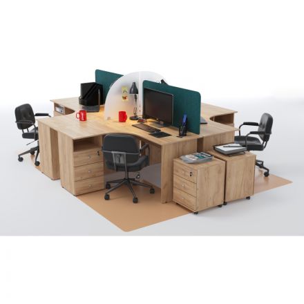 Стол эргономичный Easy LT Оптима левый 1350х880/590х740 Дуб крафт золотой Стол эргономичный Easy LT Оптима левый 1350х880/590х740 Дуб крафт золотой