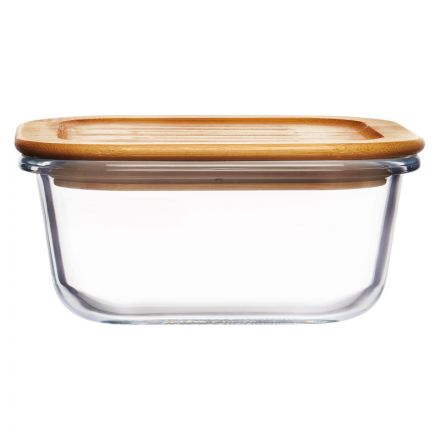 Контейнер стекл квадр 520мл бамб/кр Studio TM Appetite