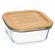 Контейнер стекл квадр 520мл бамб/кр Studio TM Appetite