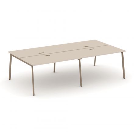 Estetica Рабочая станция на 4 места ES.D.RS-4.3-LP Капучино/Латте металл 2760*1500*750 Estetica Рабочая станция на 4 места ES.D.RS-4.3-LP Капучино/Латте металл 2760*1500*750