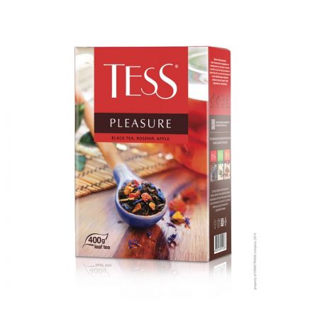 Чай Tess Pleasure листовой черный с добавками,400г 1502-10 Чай Tess Pleasure листовой черный с добавками,400г 1502-10