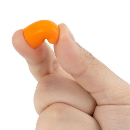 Беруши одноразовые пенополиуретановые со шнурком, 1 пара в пакете, SNR 43 дБ, RABBITEX, 671313