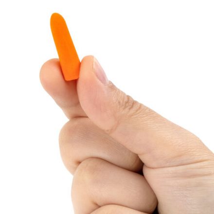 Беруши одноразовые пенополиуретановые со шнурком, 1 пара в пакете, SNR 43 дБ, RABBITEX, 671313